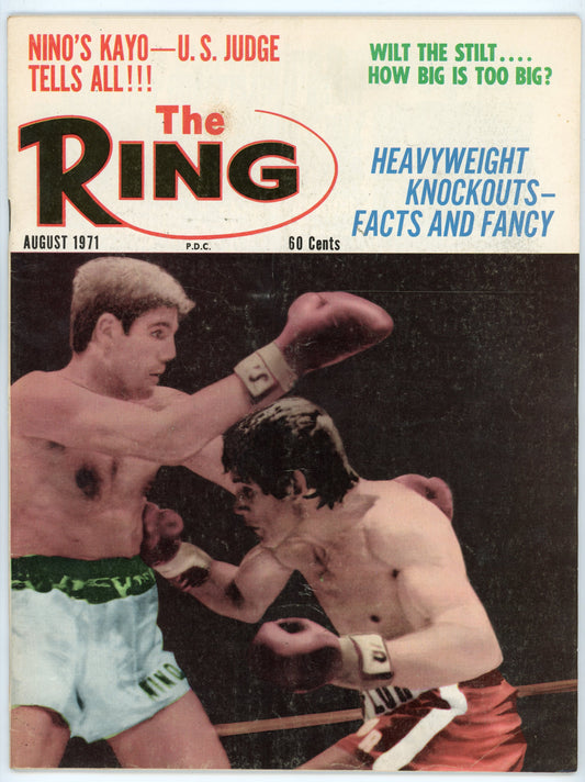 The Ring Vintage Boxing Magazine (August 1971) Nino Benvenuti, Carlos Monzon