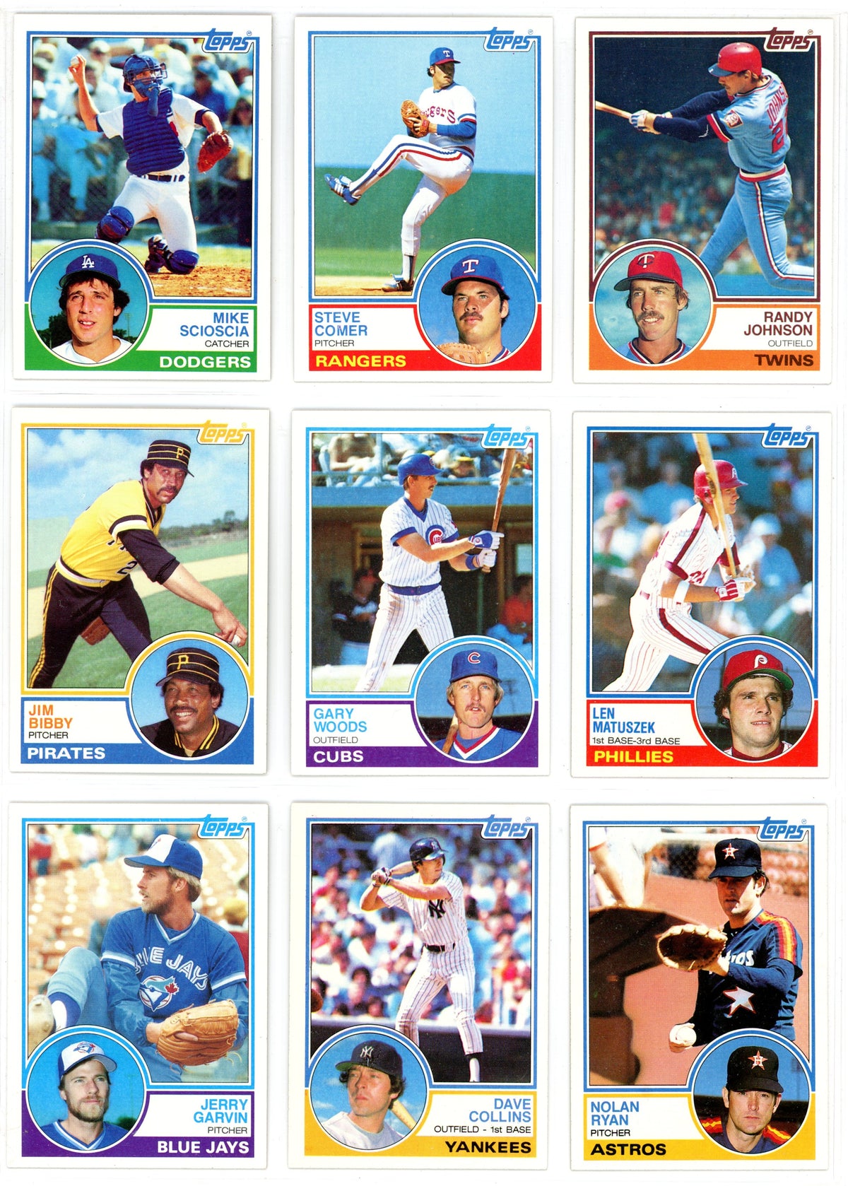 1983 Topps MLB Baseball Complete Set (792 Cards) Tony Gwynn, Ryne Sandberg Rookie Incredibly Sharp!