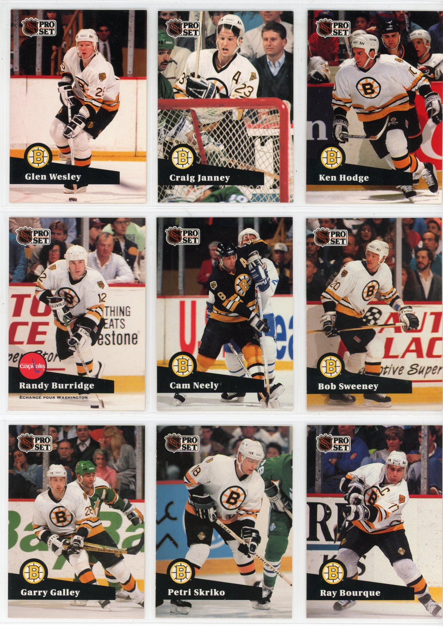1991/92 Pro Set NHL Hockey Card Complete Set (345 Cards) French Extremely Rare