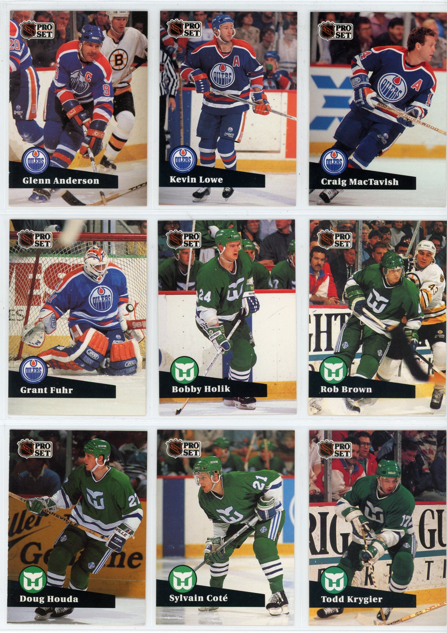 1991/92 Pro Set NHL Hockey Card Complete Set (345 Cards) French Extremely Rare
