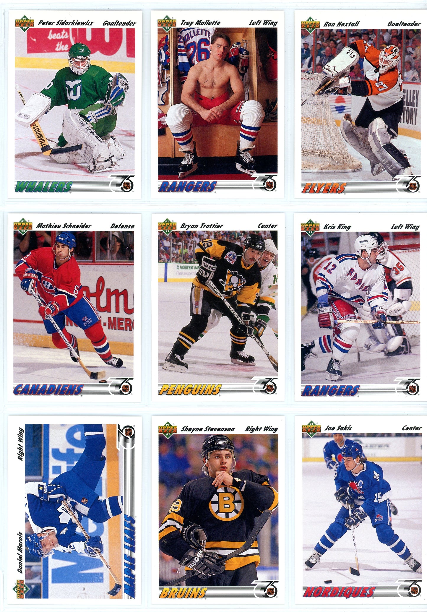 1991/92 Upper Deck NHL Hockey Complete Set (700 Cards)