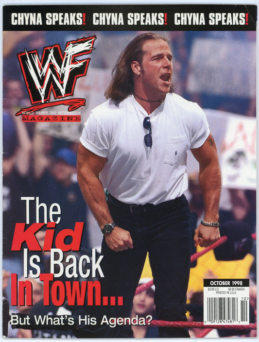 WWF WWE Vintage Wrestling Magazine (October 1998) Shawn Michaels Cover