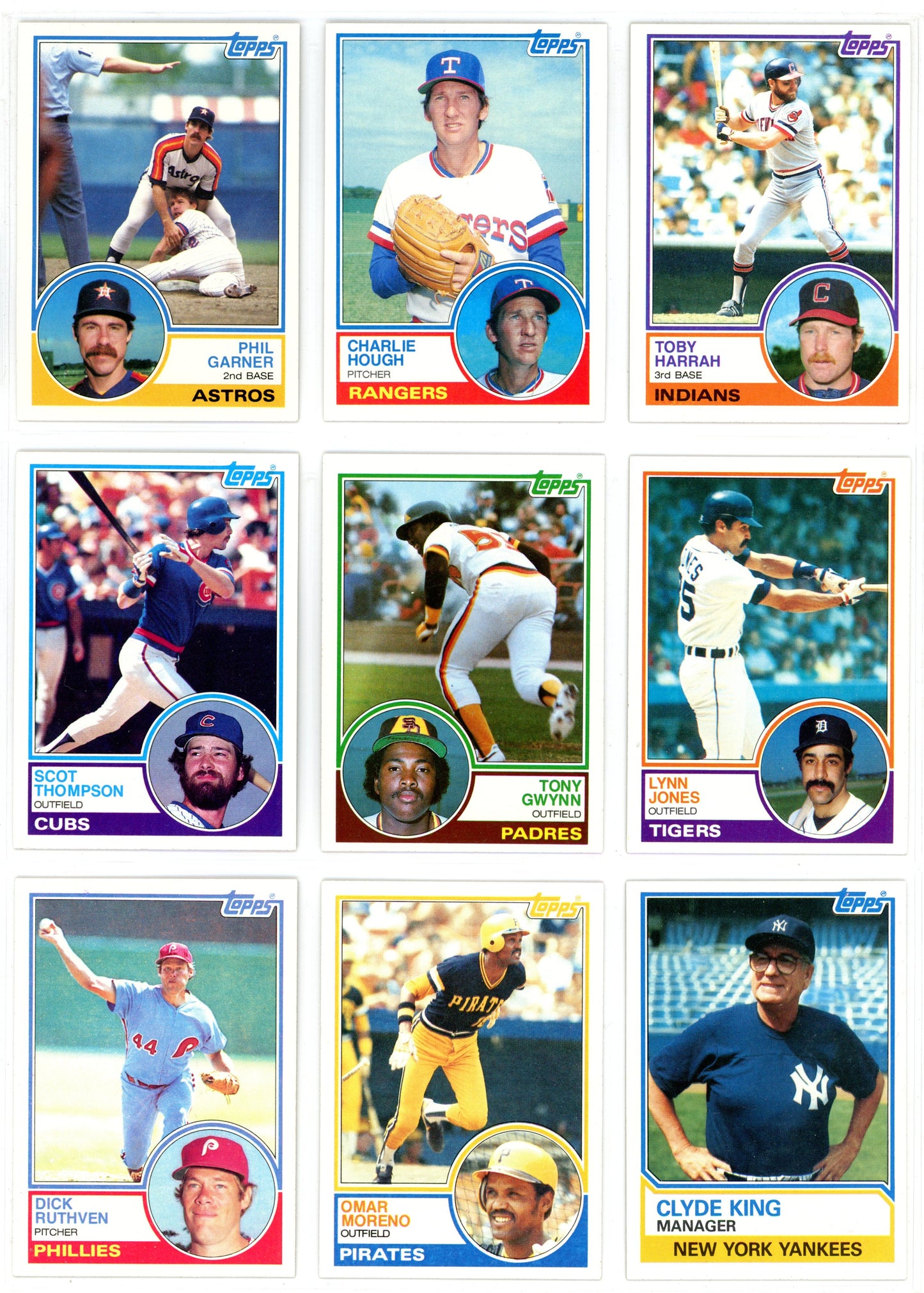 1983 Topps MLB Baseball Complete Set (792 Cards) Tony Gwynn, Ryne Sandberg Rookie Incredibly Sharp!