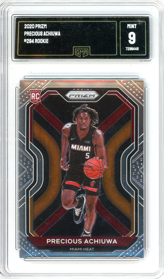 2020 Panini Prizm Precious Achiuwa Graded Rookie Card #294 GMA 9