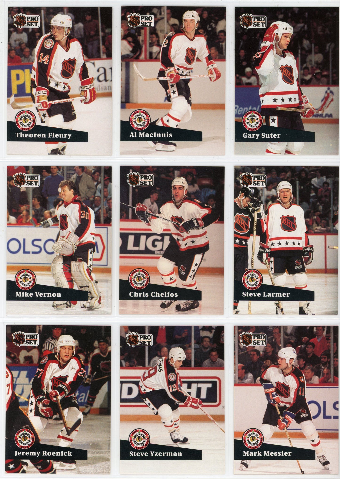 1991/92 Pro Set NHL Hockey Card Complete Set (345 Cards) French Extremely Rare