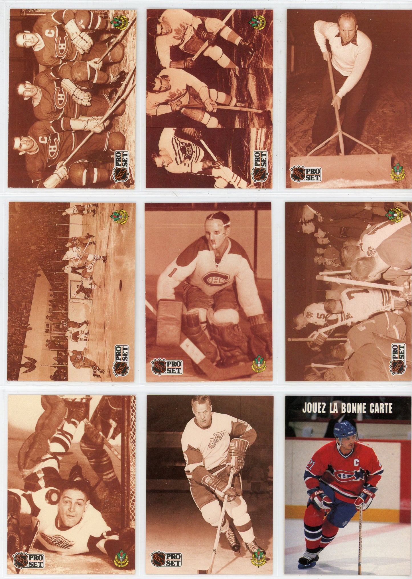 1991/92 Pro Set NHL Hockey Card Complete Set (345 Cards) French Extremely Rare