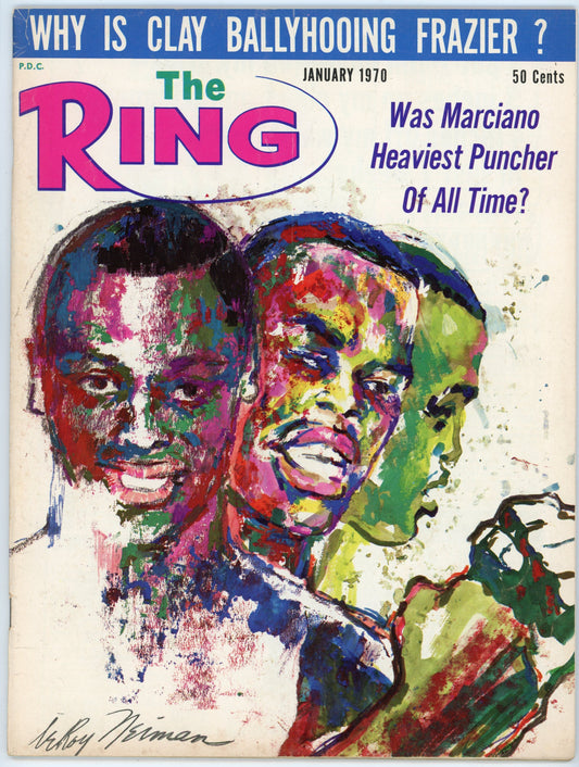 The Ring Vintage Boxing Magazine (January 1970) Muhammad Ali Illustration