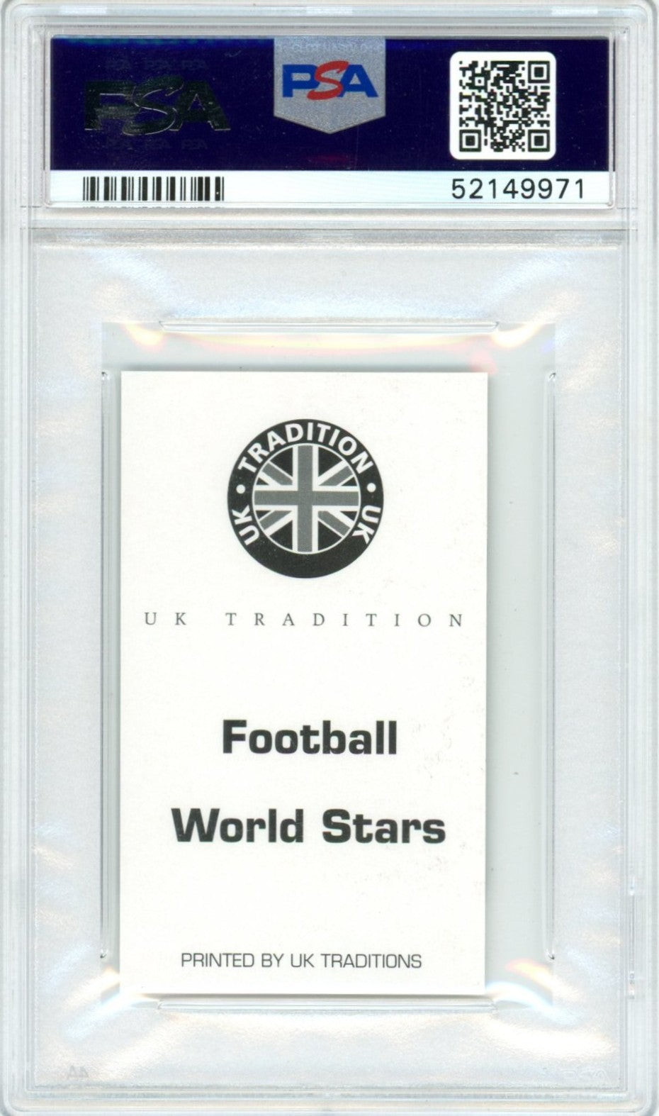 2004 UK Traditions Cristiano Ronaldo Football World Stars Graded Rookie Card PSA 10 POP 157