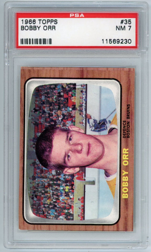 1966 Topps Bobby Orr Graded Card #35 PSA 7