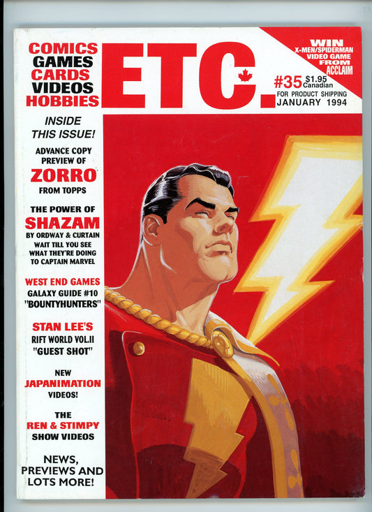 ETC. Vintage Hobby Magazine (January, 1994) Shazam