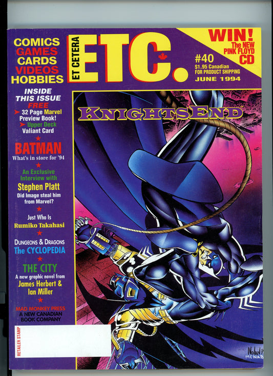 ETC. Vintage Hobby Magazine (June, 1994) Batman