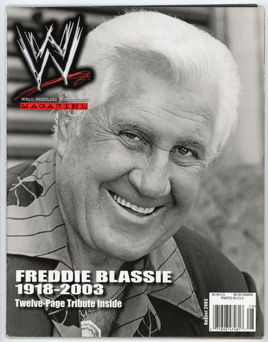 WWE Vintage Wrestling Magazine (August 2003) Fred Blassie Tribute