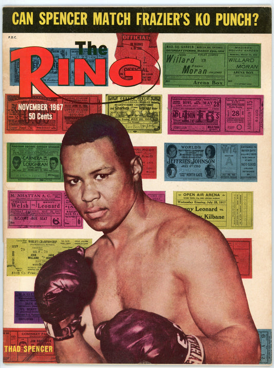 The Ring Vintage Boxing Magazine (November 1967) Thad Spencer Cover