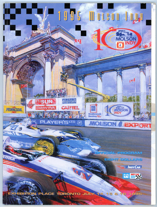 Indy Car Molson Export Vintage Official Racing Program (July 14-16, 1995) Molson Indy Exhibition Place Toronto