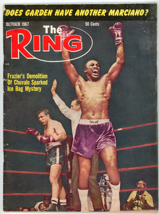 The Ring Vintage Boxing Magazine (October 1967) Joe Frazier vs. George Chuvalo