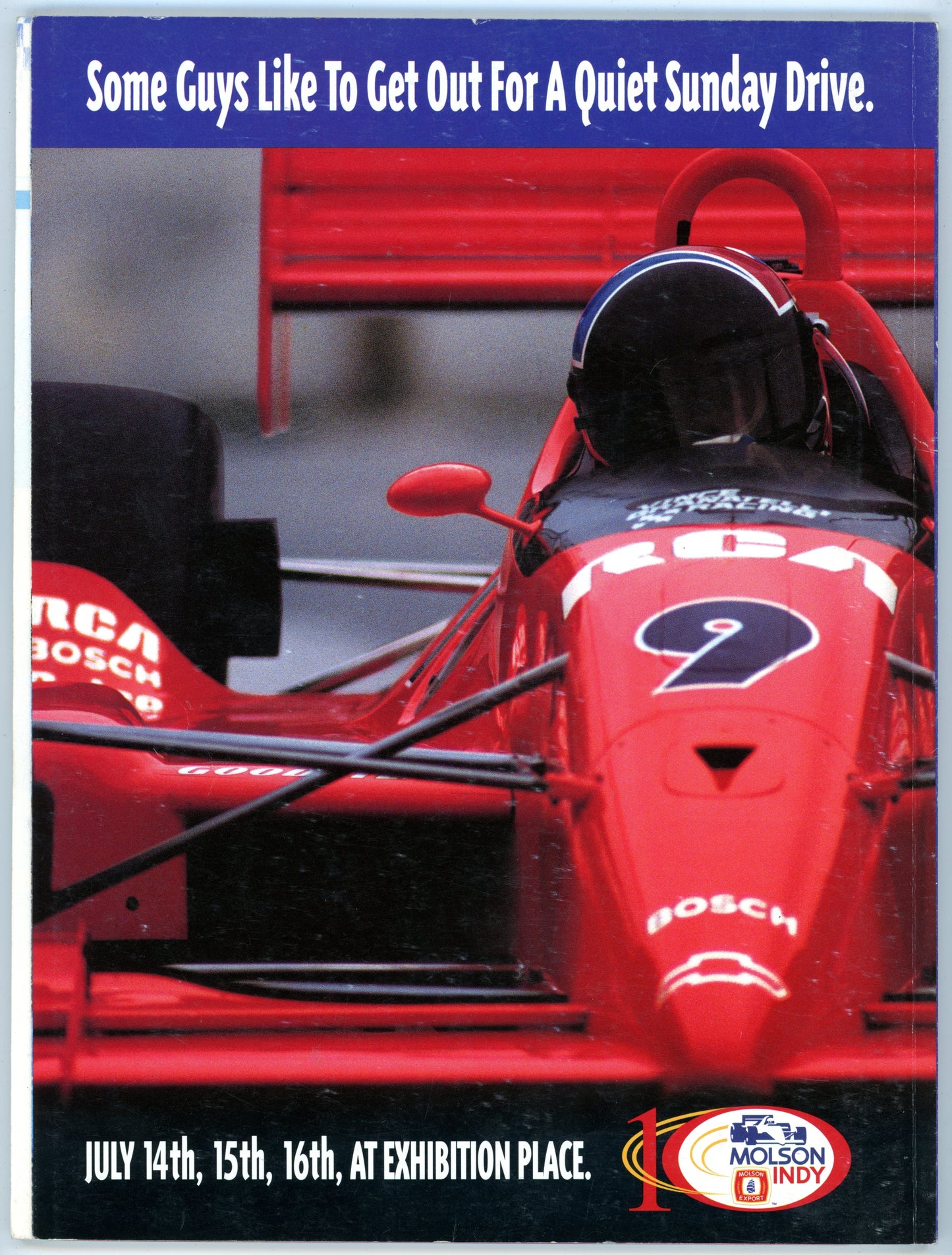 Indy Car Molson Export Vintage Official Racing Program (July 14-16, 1995) Molson Indy Exhibition Place Toronto