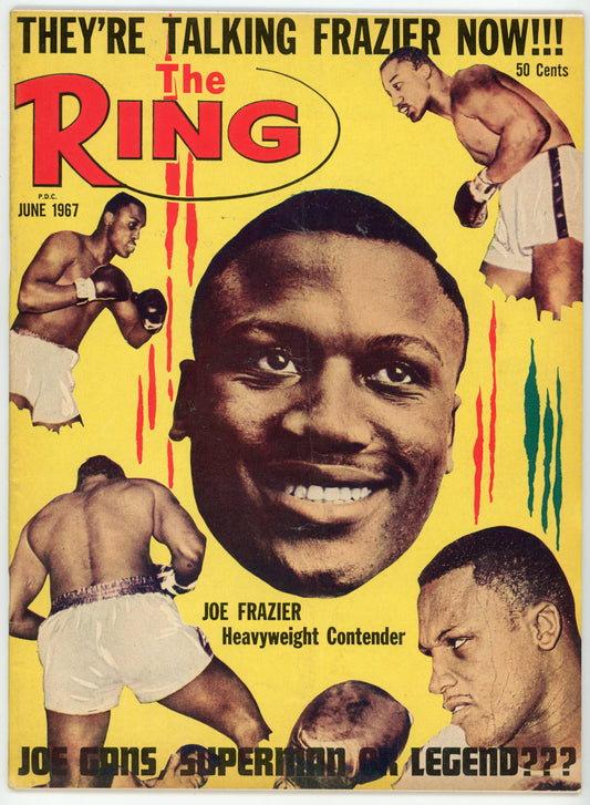 The Ring Vintage Boxing Magazine (June 1967) Joe Frazier Cover