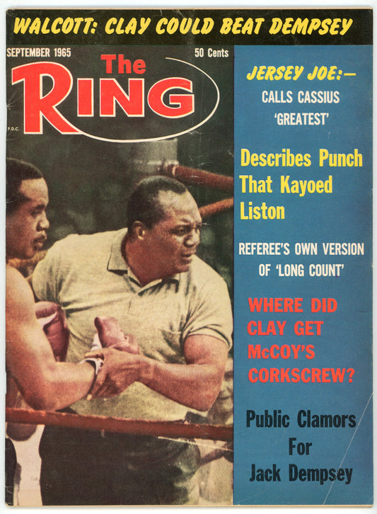 The Ring Vintage Boxing Magazine (September 1965) Jersey Joe Walcott