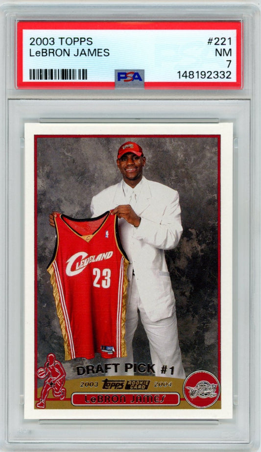 2003/04 Topps NBA Basketball Complete Set (249 Cards) + Graded LeBron James #221 PSA 7