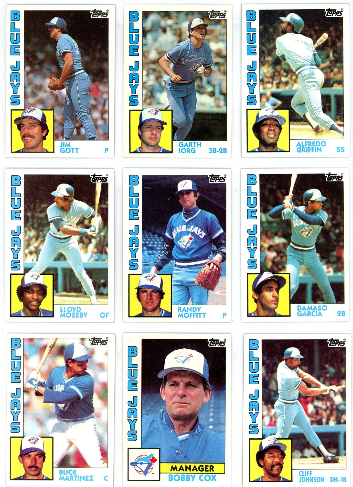 1984 Topps Vintage Toronto Blue Jays Team Set (28 Cards)