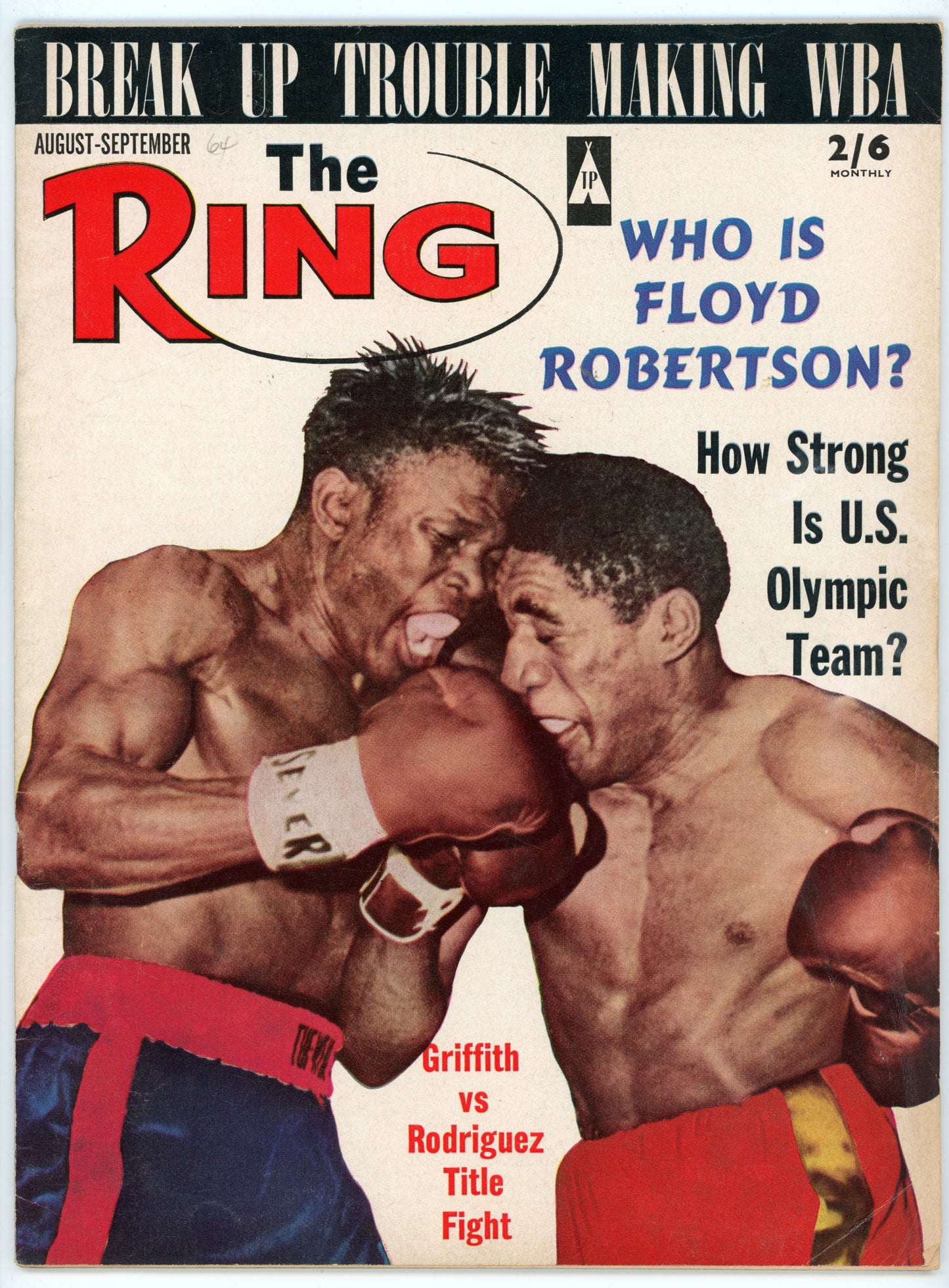 The Ring Vintage Boxing Magazine (August 1964) Emile Griffith vs. Luis Rodriguez