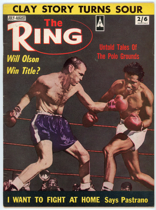 The Ring Vintage Boxing Magazine (July 1964) Bobo Olson vs. Sugar Ray Robinson