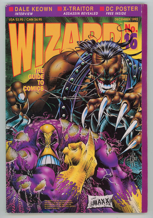 Wizard Comics Guide Magazine (December, 1992) Maxx and Pitt Issue #16