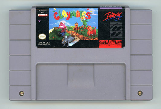 1993 Claymates SNES Video Game Cartridge