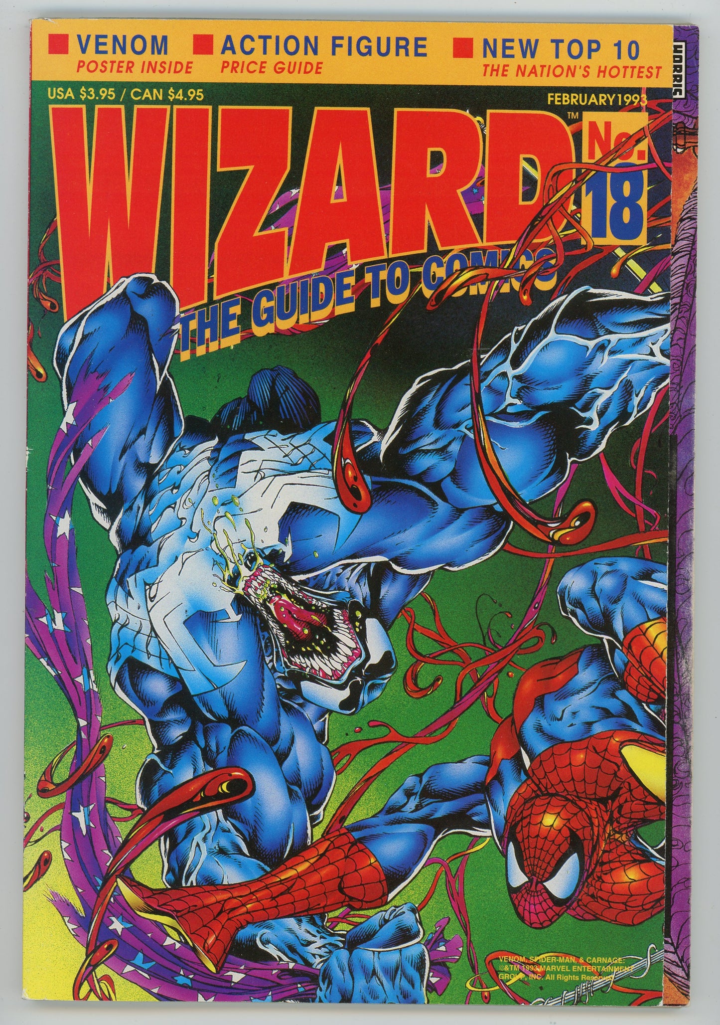 Wizard Comics Guide Magazine (February, 1993) Venom, Spider-Man
