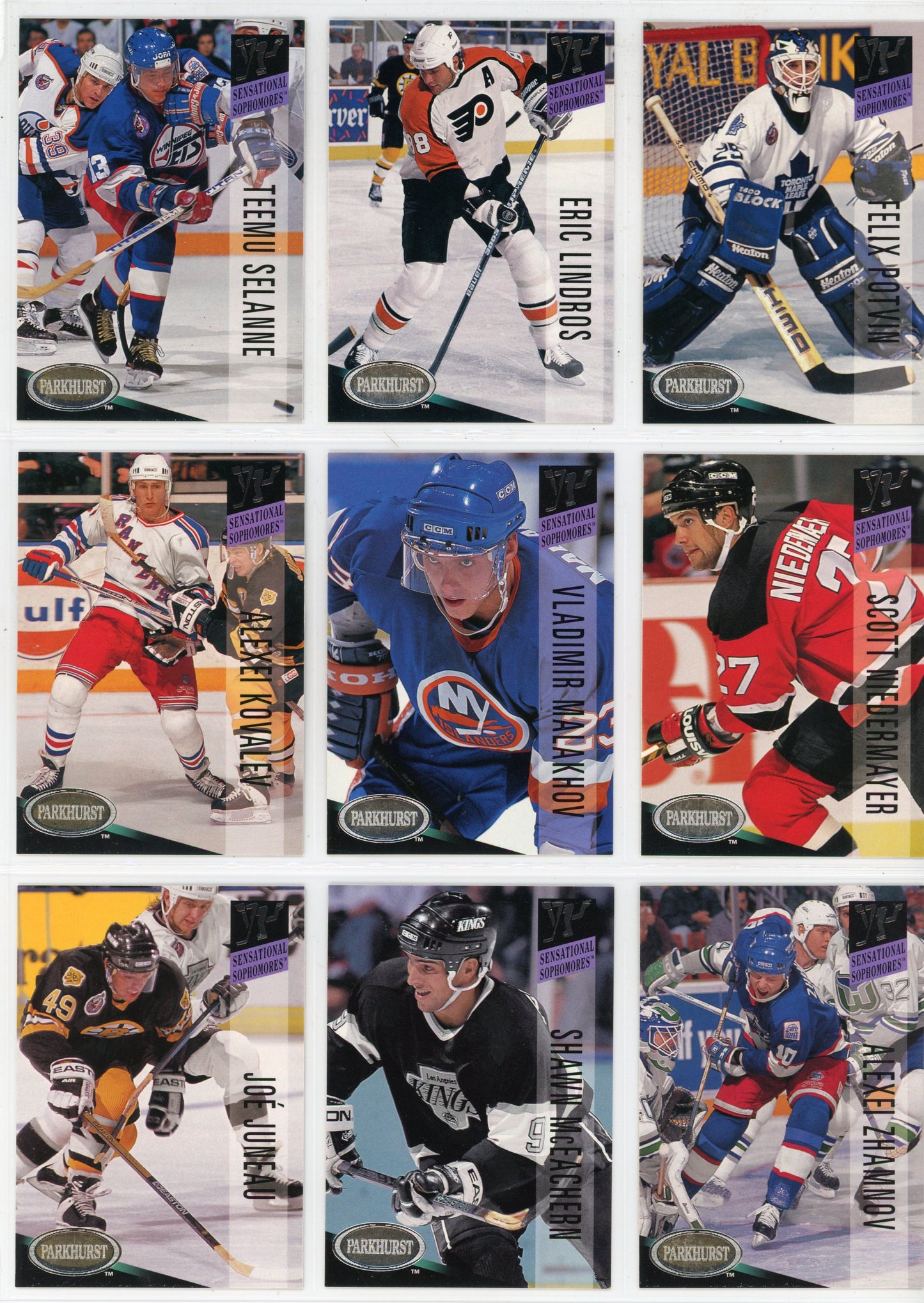 1993/94 Parkhurst NHL Hockey Card Series One Set (270 Cards)