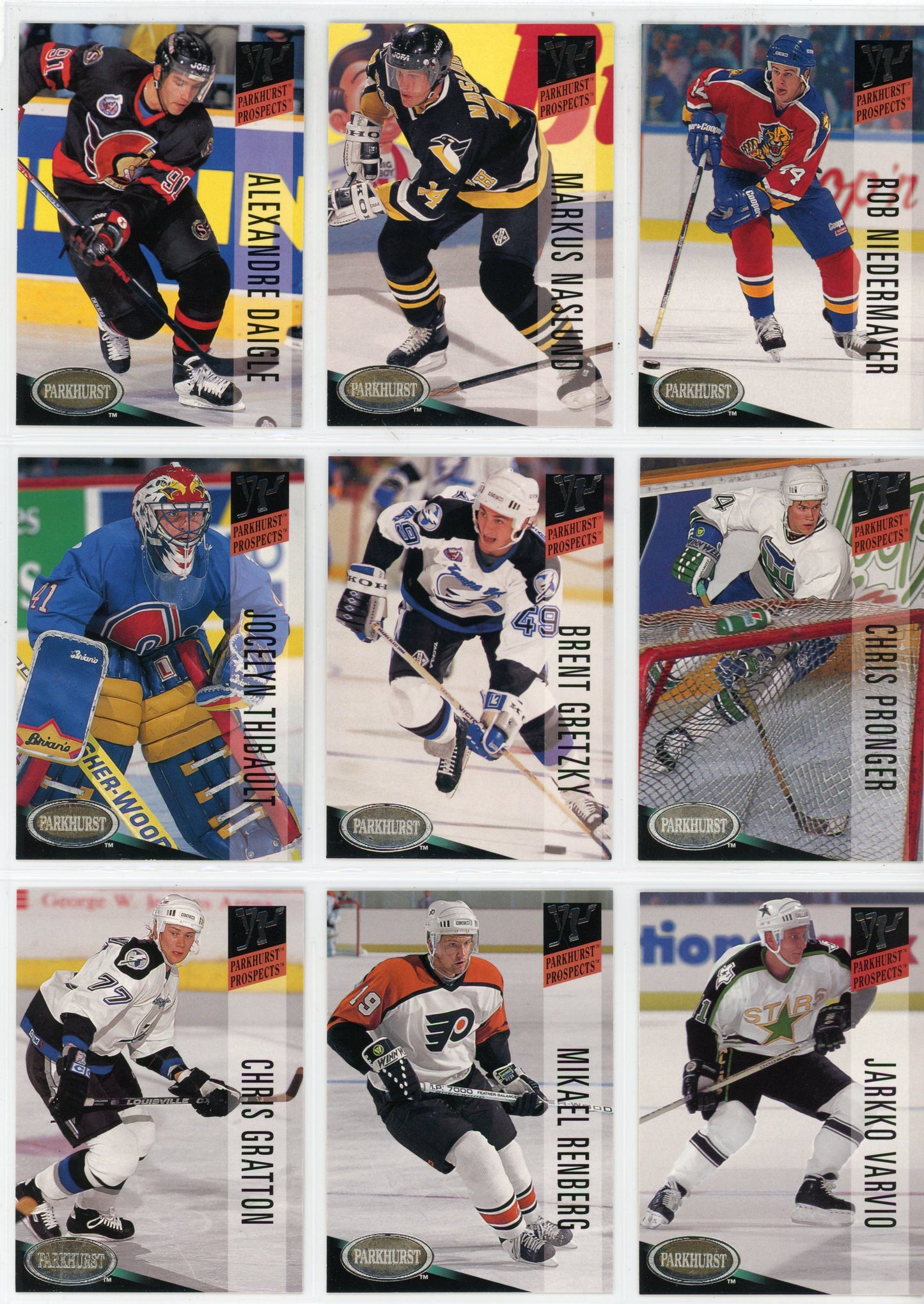 1993/94 Parkhurst NHL Hockey Card Series One Set (270 Cards)