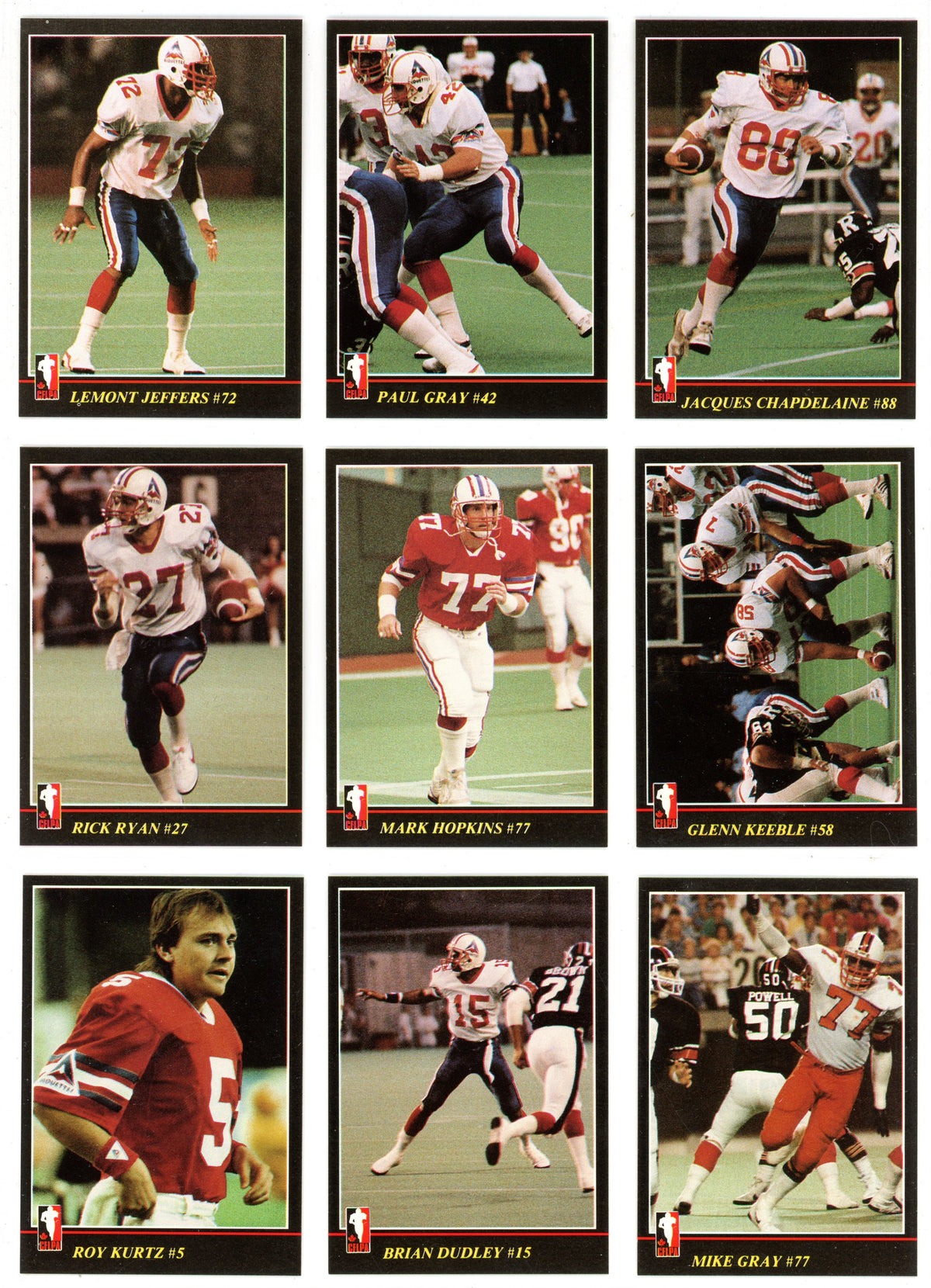 1986 JOGO CFL Football Complete Set (169 Cards) EX+/NM Condition Brian Pillman Rookie