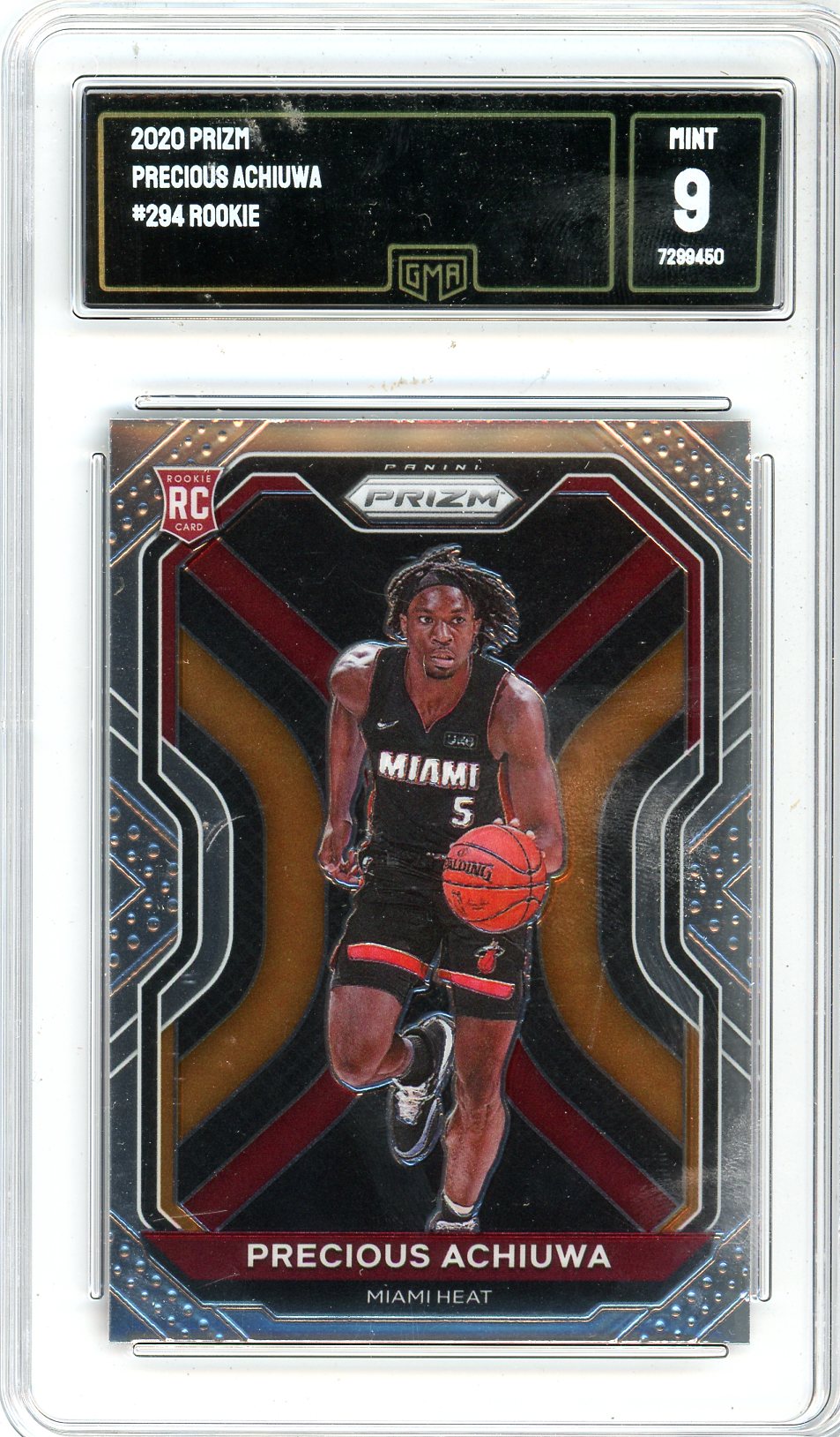 2020 Panini Prizm Precious Achiuwa Graded Rookie Card #294 GMA 9