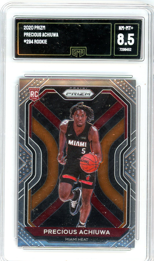 2020 Panini Prizm Precious Achiuwa Graded Rookie Card #294 GMA 8.5