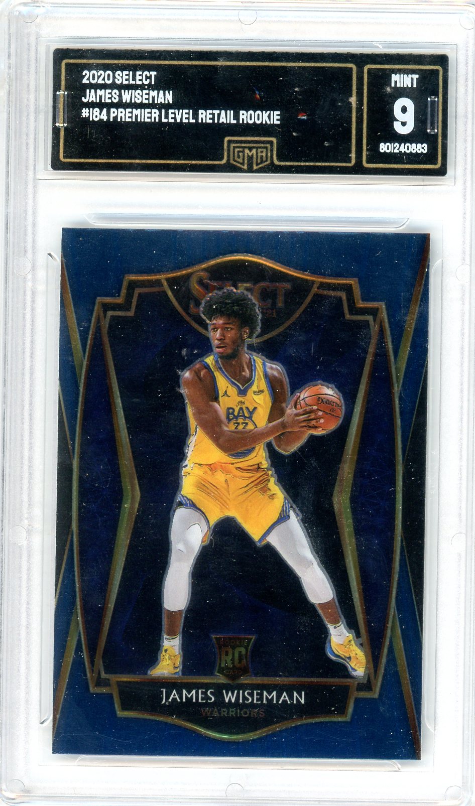 2020 Select James Wiseman Graded Rookie Card #184 GMA 9