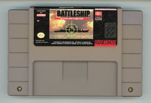 1993 Super Battleship SNES Video Game Cartridge