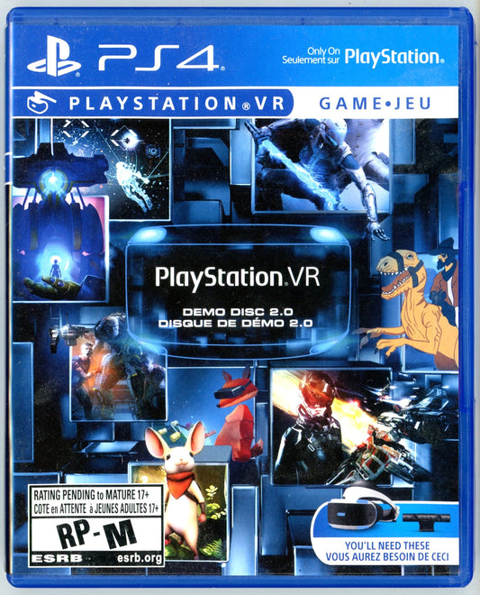 2017 Playstation VR Demo Disc 2.0 Playstation 4 VR Video Game Disc In Box