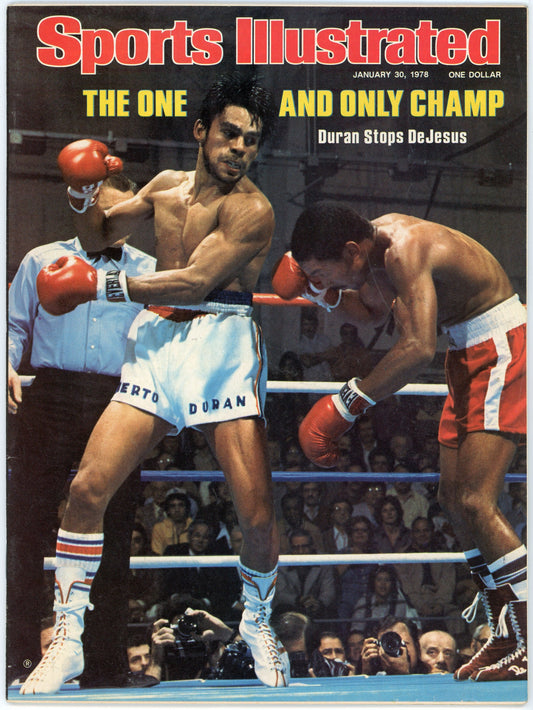 Sports Illustrated Vintage Magazine (January 1978) Roberto Duran vs. Esteban DeJesus