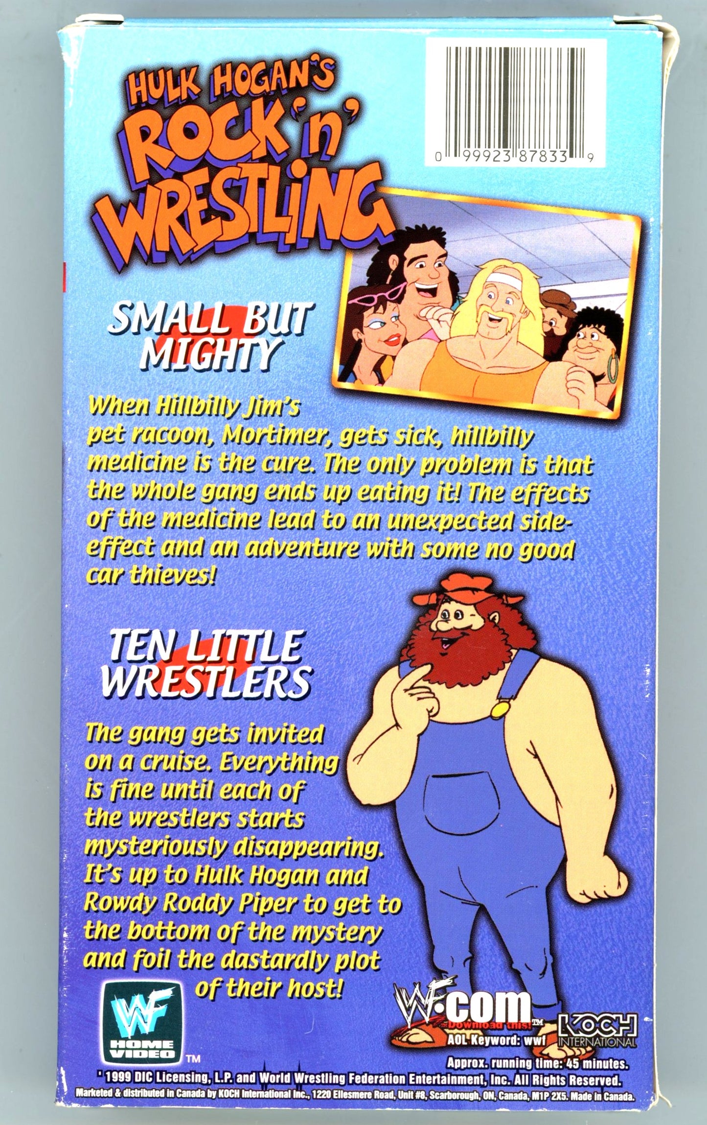 1999 WWF Presents Hulk Hogan's Rock 'n' Wrestling Vol. 1 Vintage VHS Tape