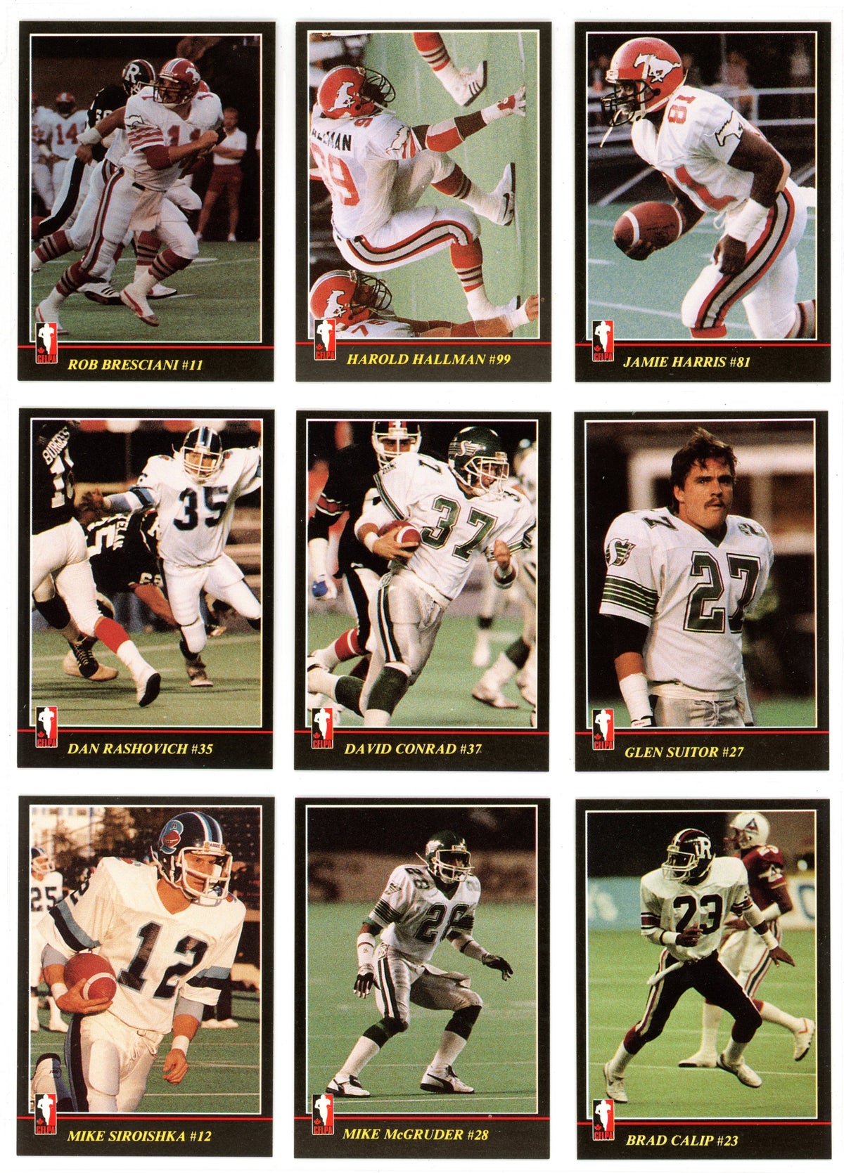 1986 JOGO CFL Football Complete Set (169 Cards) EX+/NM Condition Brian Pillman Rookie