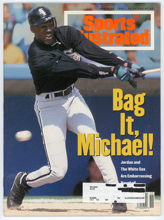 Sports Illustrated Vintage Magazine (March 1994) Michael Jordan Baseball Cover Subscription