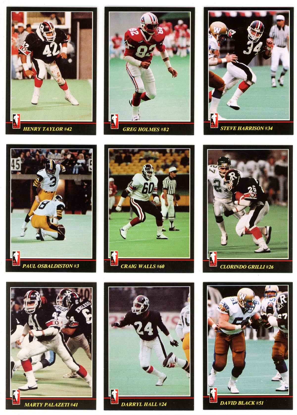 1986 JOGO CFL Football Complete Set (169 Cards) EX+/NM Condition Brian Pillman Rookie
