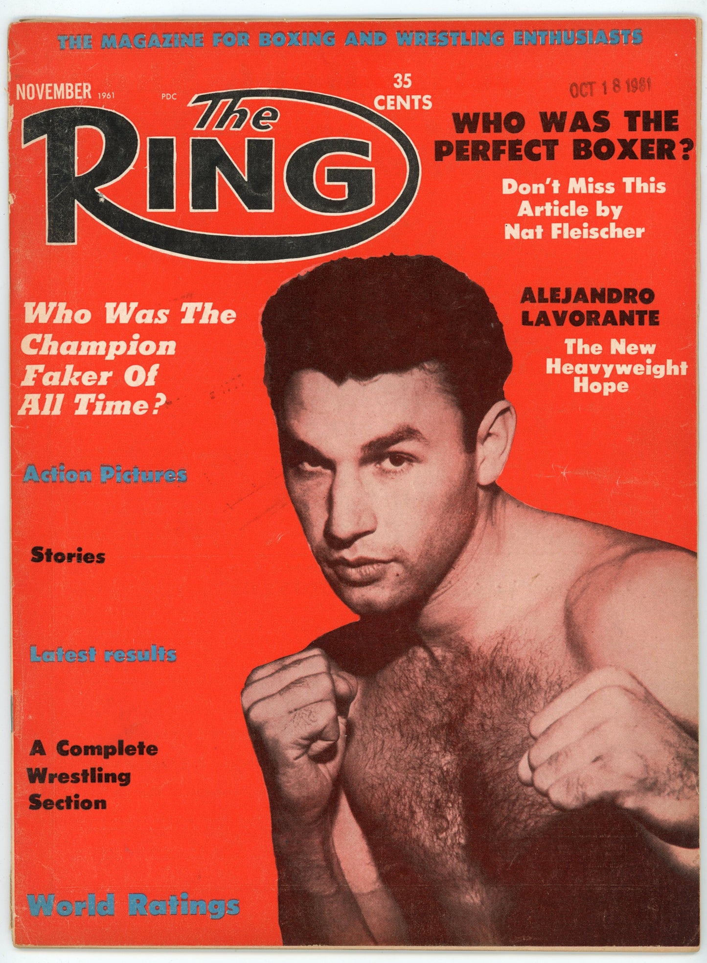The Ring Vintage Boxing Magazine (November 1961) Alejandro Lavorante