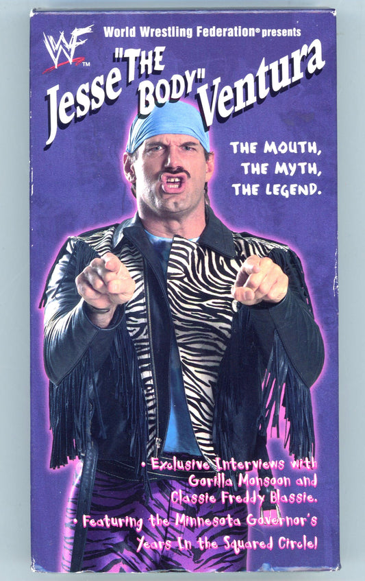 1998 WWF Presents Jesse "The Body" Ventura Vintage VHS Tape