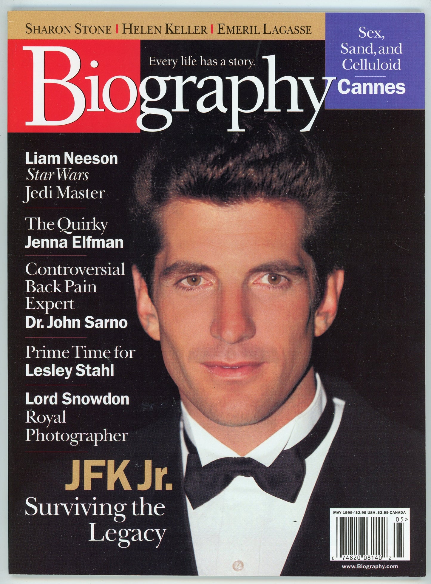 Biography Vintage Entertainment Magazine (May 1999) JFK Jr. Cover