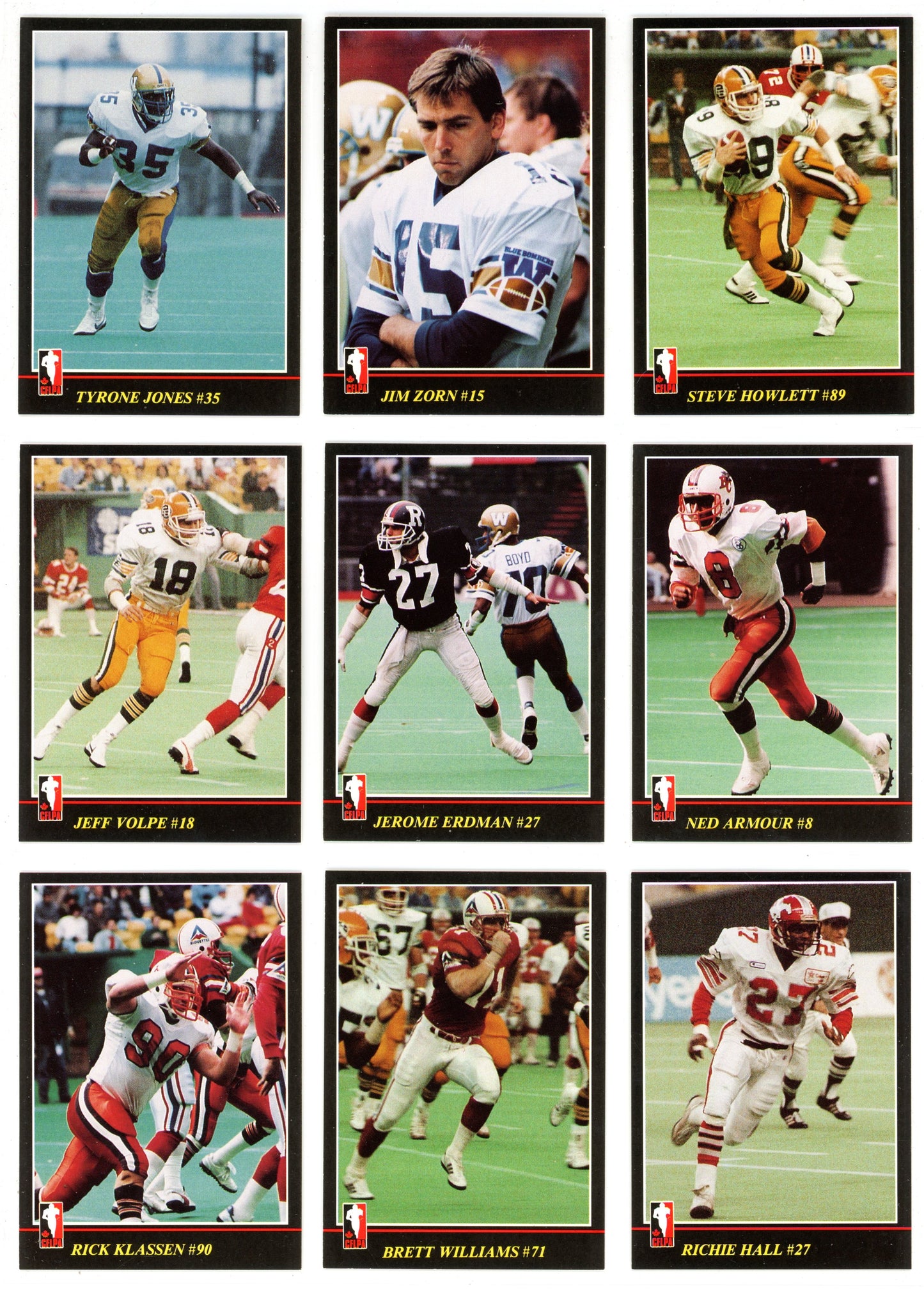 1986 JOGO CFL Football Complete Set (169 Cards) EX+/NM Condition Brian Pillman Rookie