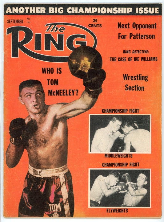The Ring Vintage Boxing Magazine (September 1961) Tom McNeely