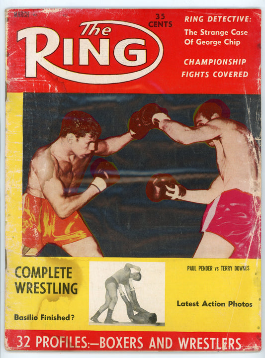 The Ring Vintage Boxing Magazine (March 1961) Paul Pender vs. Terry Downes