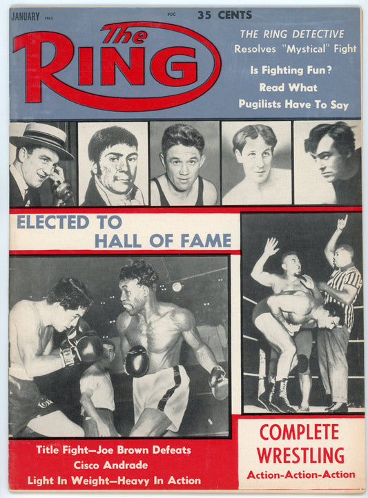 The Ring Vintage Boxing Magazine (January 1961) Joe Brown vs. Cisco Andrade
