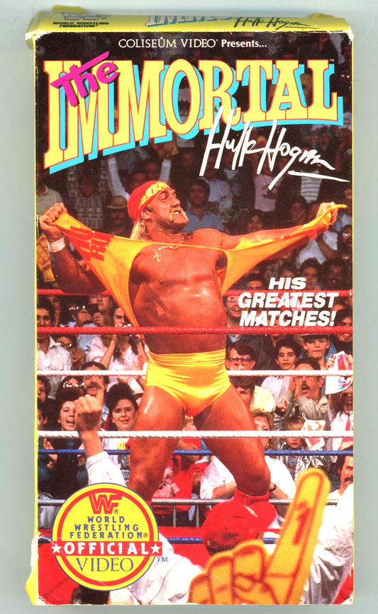 1992 WWF Official The Immortal Hulk Hogan Vintage VHS Tape Coliseum Video